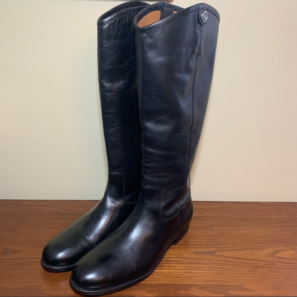 Frye Black Leather Boots